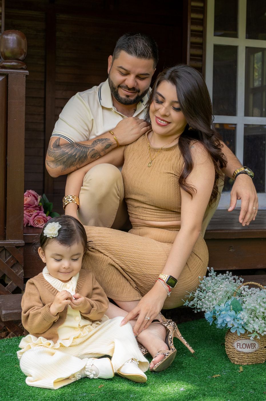 Fotografía de sesión de familia por CineFramas